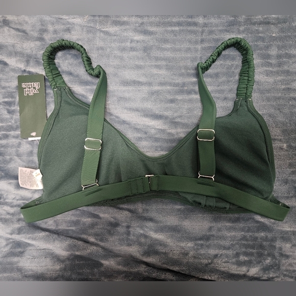 NWT! Wild Fable Dark Green Bikini Top! - Picture 3 of 4